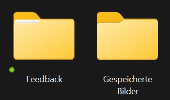 pCloud synchronisierte Ordner haben einen am PC einen grünen Punkt