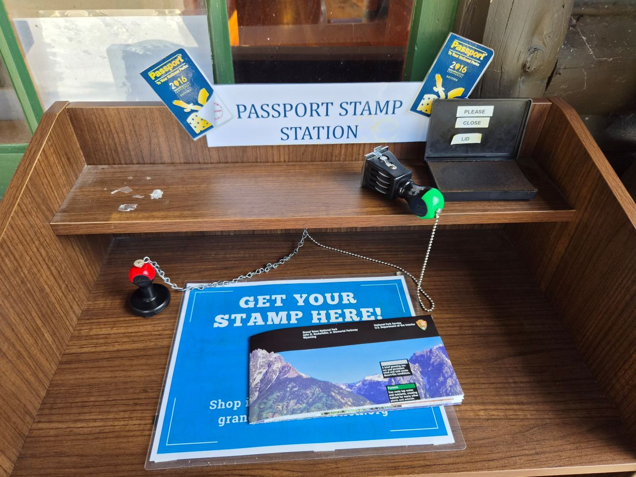 Stempelstation in einem US-Nationalpark