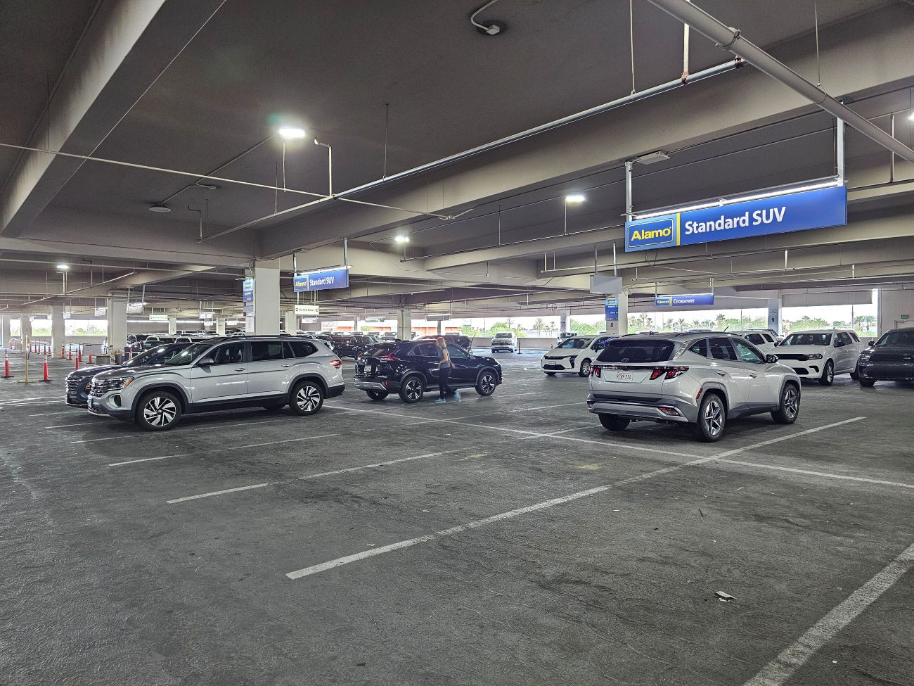 Choiceline von Alamo in las Vegas bei den Standard SUVs: ebenfalls nahezu leer