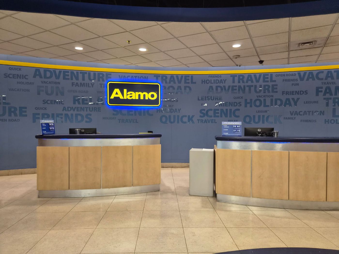 Schalter von Alamo in Las Vegas