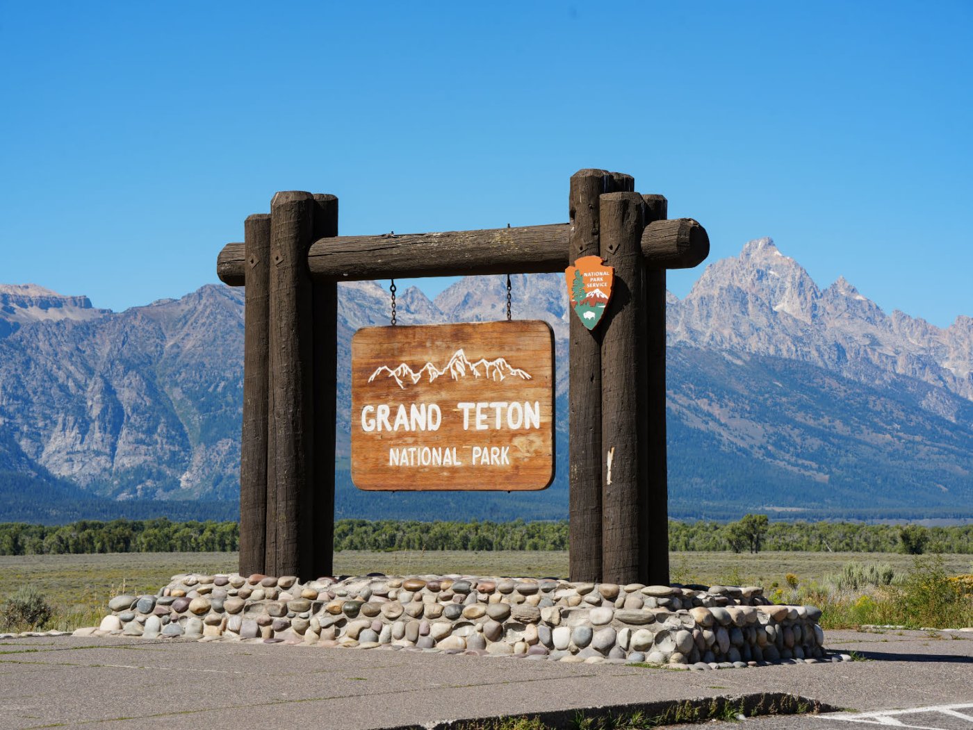 Eingang zum Grand Teton Nationalpark